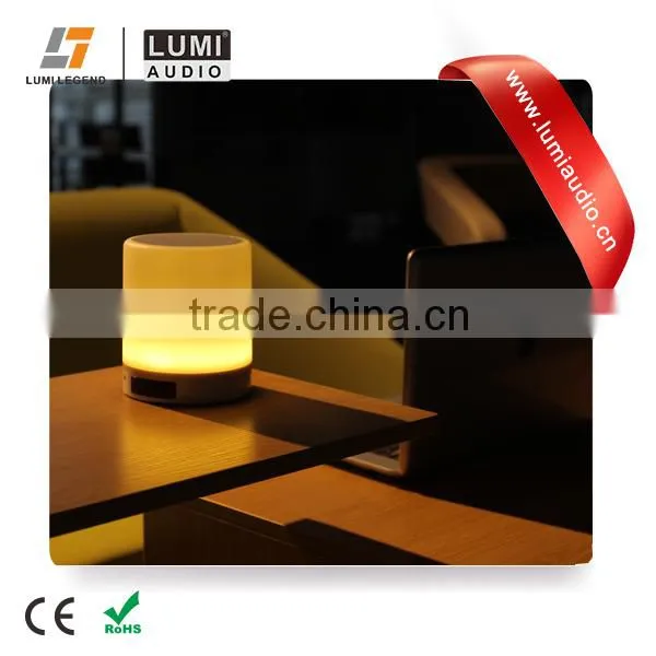 Wireless Audio Lamp Bluetooth Speaker With White LED Lamp Light for Computer or Phone photo-2