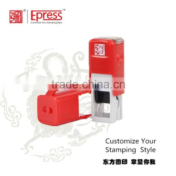 Office Use Custom Self Inked Automatic Mini Stamp , Plastic Pocket Stamp photo-2