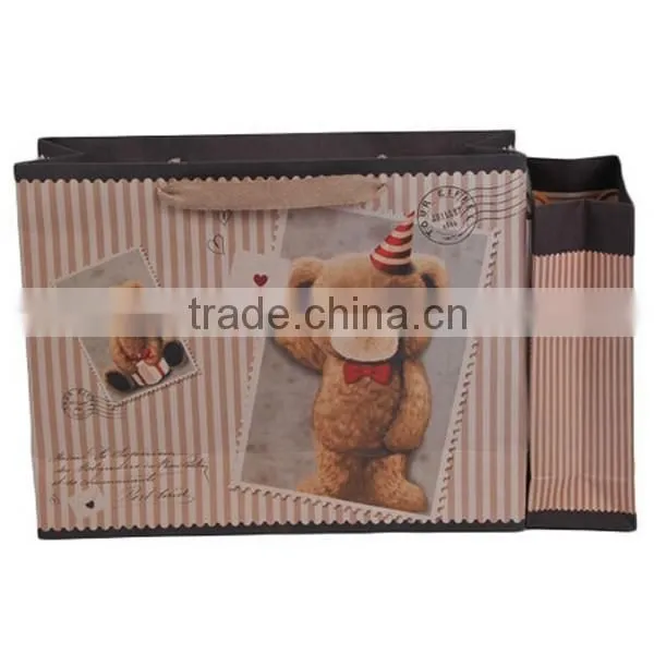Cute Cartoon Bear Gift Paper Bag photo-3