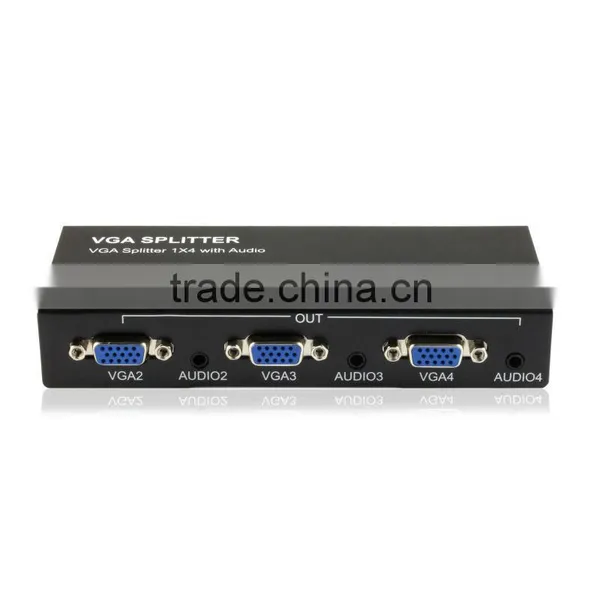 On Promotion 4 Port Vga Splitter With Audio Output and Power Adapter photo-4