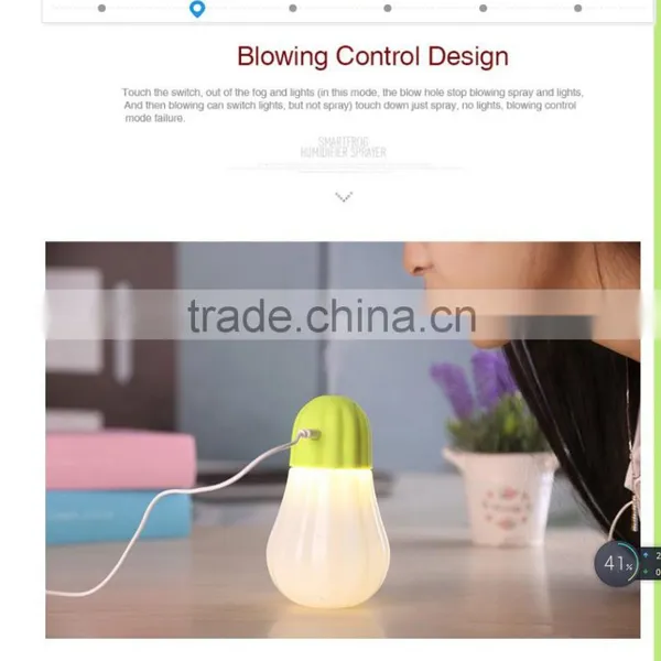 350ml Ultrasonic Mini Cool Mist Humidifier With Led Nightlight for Hot Summer photo-4