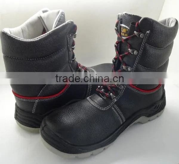 Groundwork Industrial Steel Toe Cap and Sole Leather Whosale High Cut Safety Boots