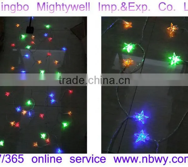 Star LED String Light Twinkle Light Curtain Light Decorative Festival Party Event Accessory Solar Powered Rope Light photo-2
