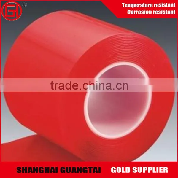 36 Micron Red Transprent Pet Coated Film Roll photo-3