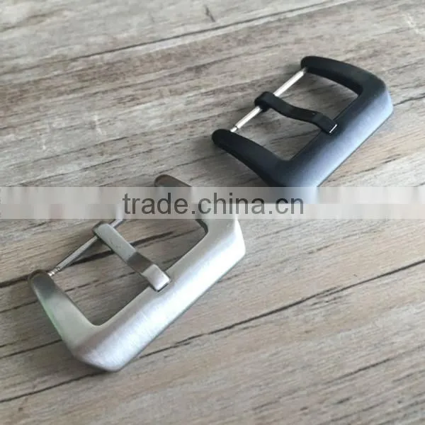 20mm 22mm 24mm SS Silver Black Watch Belt Buckle