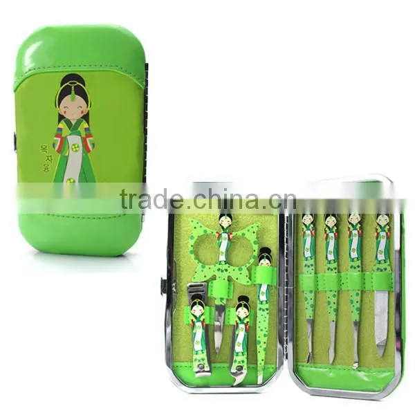 New High Quality Promotional Ethnic Girls 8pcs/set Manicure Set Manicure Kit Beauty Set Nail Kit UD4-BS108