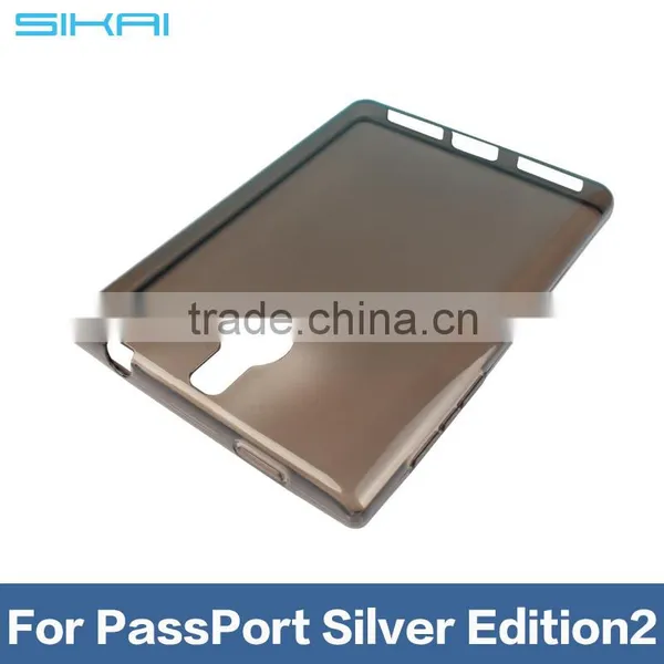 Clear Thin TPU PC Case for Blackberry Passport2 photo-2