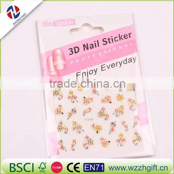 New Gold Silver Fashion Style Water Transfer Stickers 3D Design DIY Nail Art Decorations Nail Sticker Nail Decal photo-2