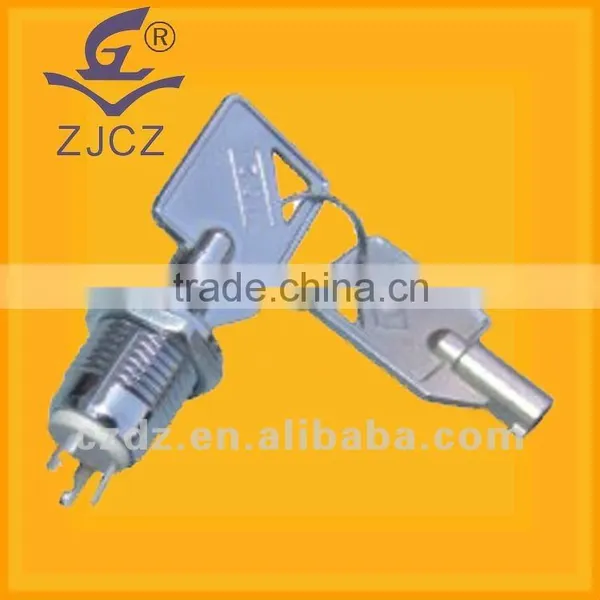 Metal 19mm Key Lock Switch On/off Zinc Alloy,19mm Key Lock Switch for Slot Machine photo-3