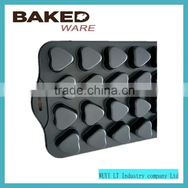 Carbon Steel 24 Cups Non-stick Muffin Cake Mold Baking Pan With Handle photo-3