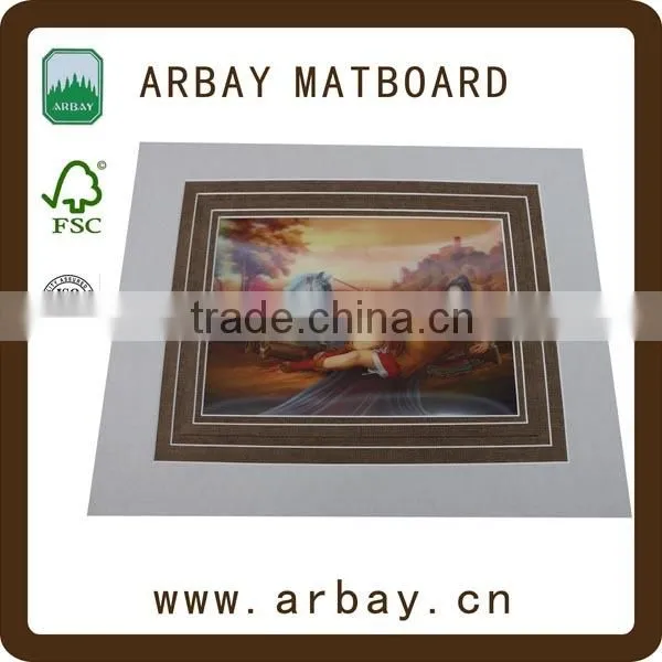 High Quality 1.4mm Thick Double Frame Paper Art Mats Painting Frame photo-2