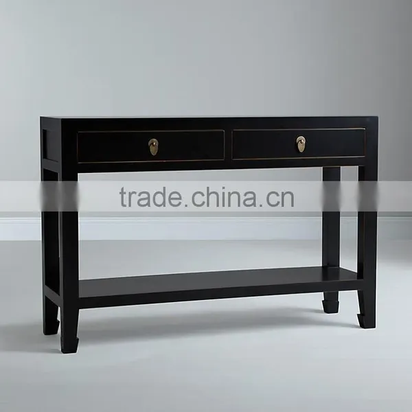 Chinese Antique 2 Drw Console Table