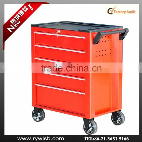 High Quality Ball Bearing Drawer Steel Tool Cabinet With Wheels and Lock photo-2