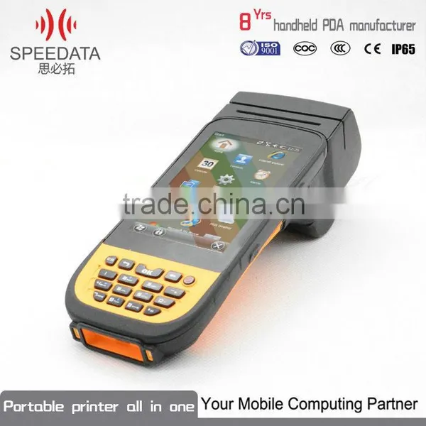 Window 6.5 Mobile Phone Printer Barcode Scanner Android4.0 Handheld Smart Phone Reader Terminal Portable Printer Oem Odm photo-3