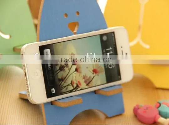Good Design Universal Wooden Cute Rabbit Cell Phone Holder Desktop Stander Bracket photo-5
