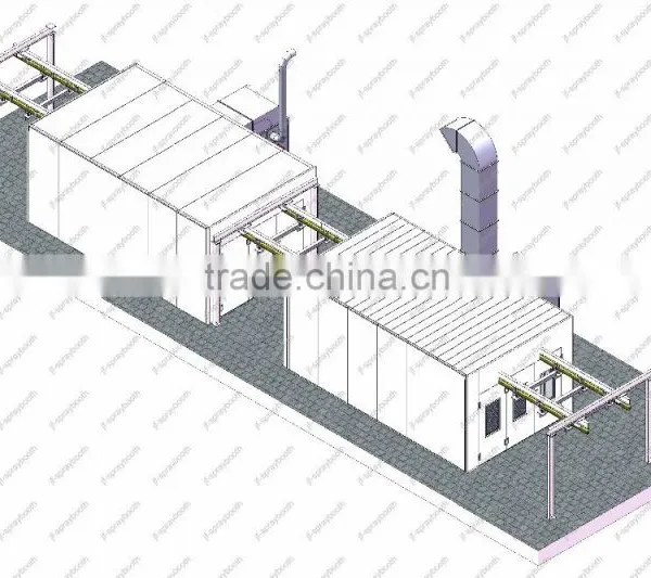 JF Custom Design Automatic Painting Line for 4s Car Shop photo-4