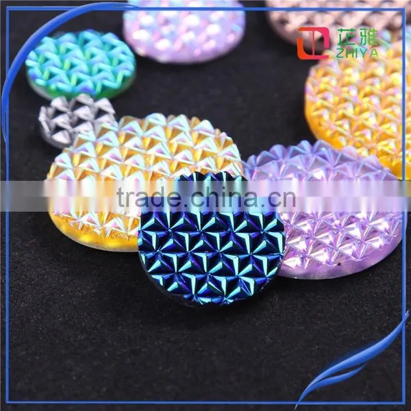 Moissanite Wholesale 2015 New Drop Silver Button With Whole Resin Stone photo-4