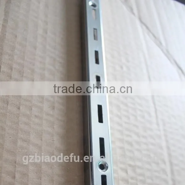 Chrome Metal Single Slotted Column Channel,Upright for Brackets photo-2