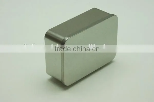 Silver Rectangular Tea Tin Plain/tea Tin photo-2