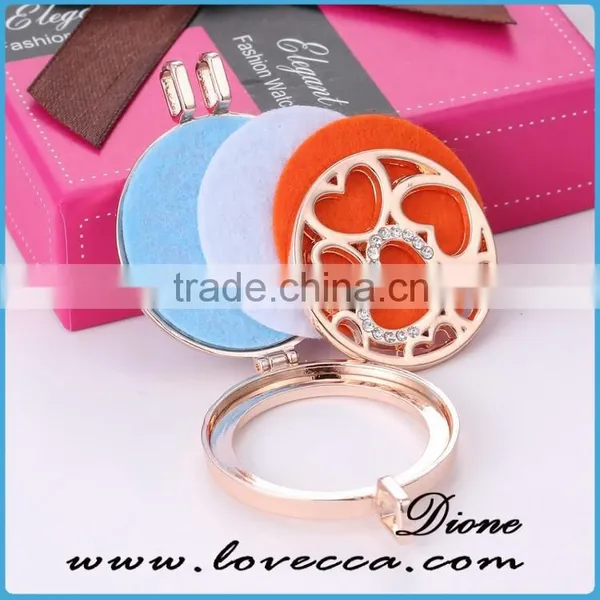 Stailess Steel Girl Perfume Locket Pendant Aroma Essential Oil Diffuser Locket Necklace photo-3