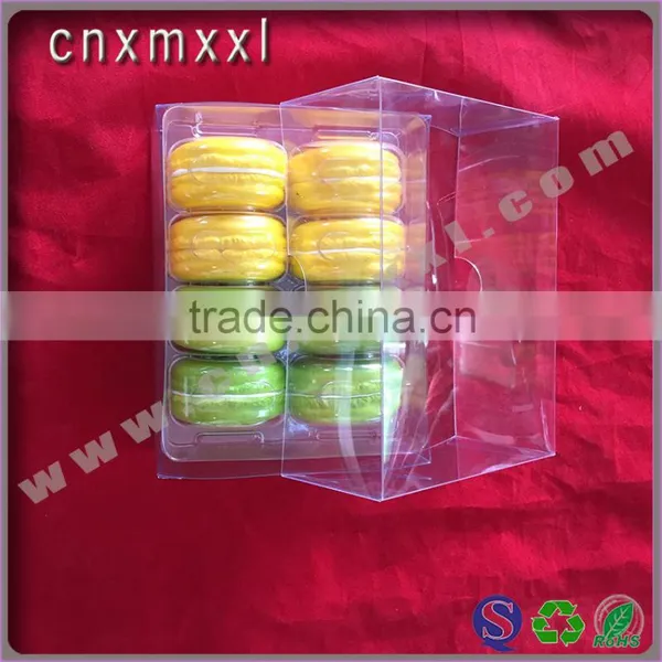8 Pcs Customized Macaron Box Clear Plastic Printed With PET Inner Trays Food Industrial Use and Grade Plastic Type 5 Macaron photo-2