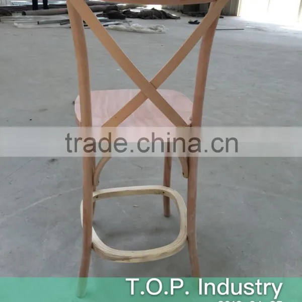 Wood Crossback Barstool photo-2