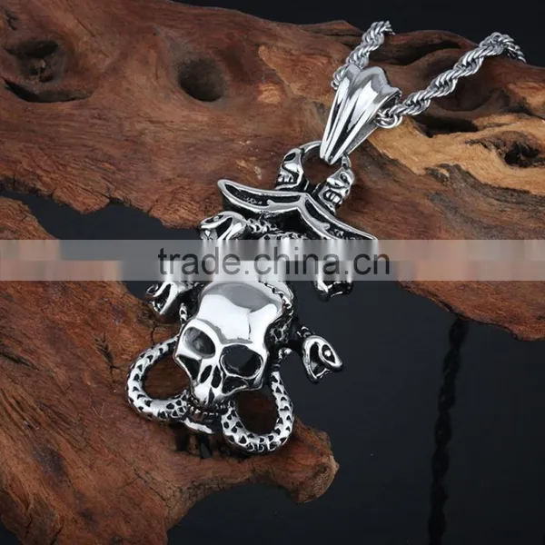 Fashion Stainless Steel 50 Cent Jewelry Pendant