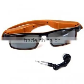 Bluetooth Sunglasses Digital Optical Super Tiny and Light MP3 and Bluetooth BT-27 In-ear Headphones Lens Can be Replaced