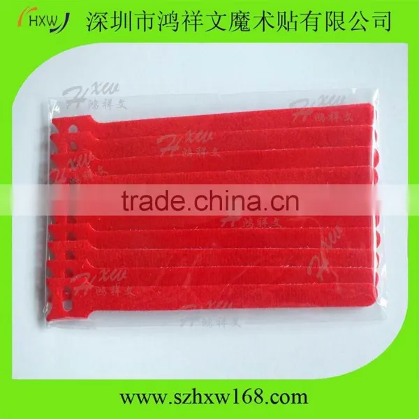 Wholesale Colored 12*150mm 10pcs per Polybag Hook And Loop Cable Tape photo-5