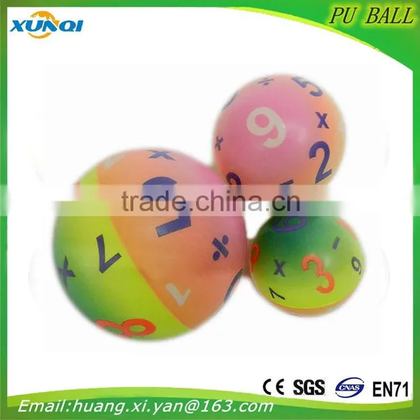Digital PU Foam Ball High Quality Children Toy Balls Soft Anti Stress Ball photo-3