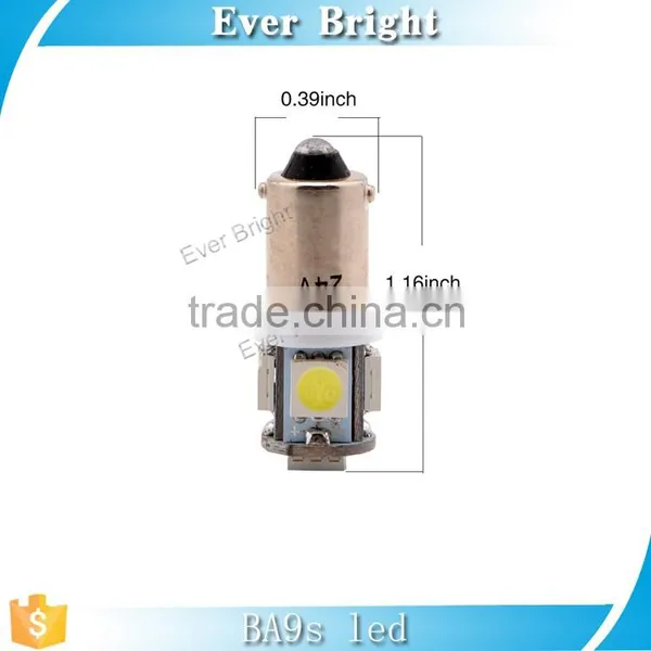 24v Car Light T11 BA9S White 5050 5SMD Car Led Light Auto Bulb T4W H6W Indicator Light Interior Light Bulb photo-2