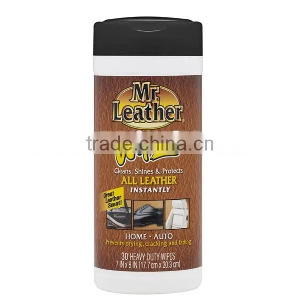 Leather Polishing Cleaning Wipes for All Kind Leather