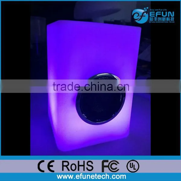 Remote Control Color Changed Rechargeable Mini Novelty Wireless Bluetooth Speaker With Led Light photo-2