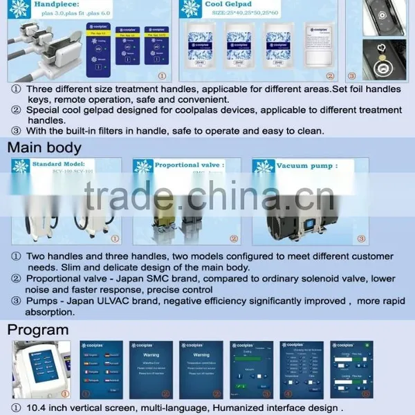 Hottest Sale Sincoheren Coolplas 3 Handles Cryopolysis Fat Reduction Beauty Machine photo-5