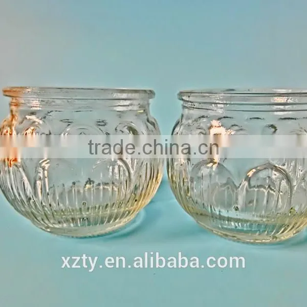 Candle Eco-friendly Glass Lotus Flower WAX Candle Jar photo-4