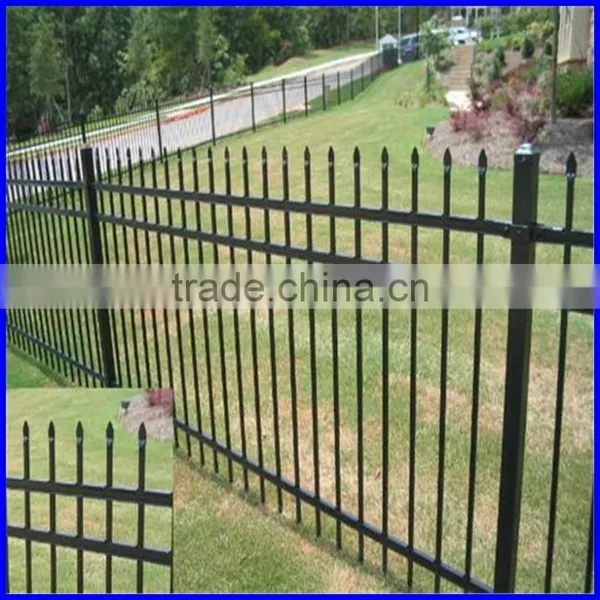 Powder Coated Black 2.1*2.4m Steel Diplomat Fence photo-2