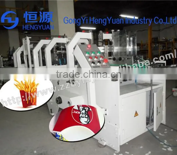 Golden supplier folding paper french fries box folder