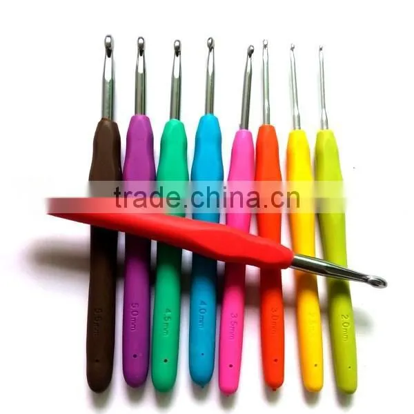 Custom TPR Crochet Hooks Set Aluminum Crochet Hook photo-4