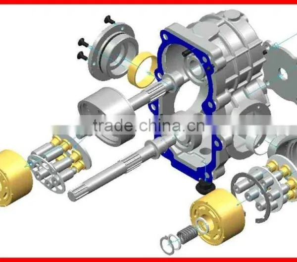 F-HPVMF-18-R-02 Hydrostatic Transmission for Combine Harvester,hydraulic System Parts photo-3