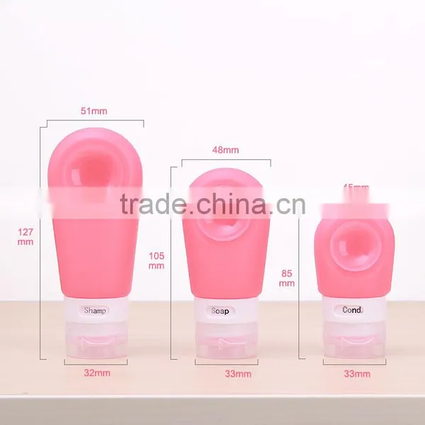 2017 New Design BPA Free Travel Bottles for Shampoo Lotion Soap Sun Cream photo-2