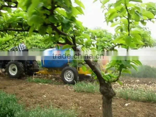 Trailer Model Tractor Use Farm Garden Fruit Tree Orchard Vineyard Boom Tank Air Blast Sprayer With High Press Diaphragm Pump photo-3