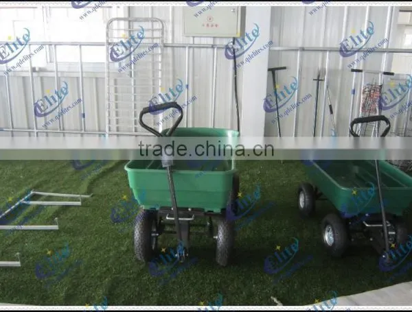 New 600 Lbs Steel Poly Rolling Garden Yard Utility Dump Tool Cart , Garden Dump Wagon photo-3
