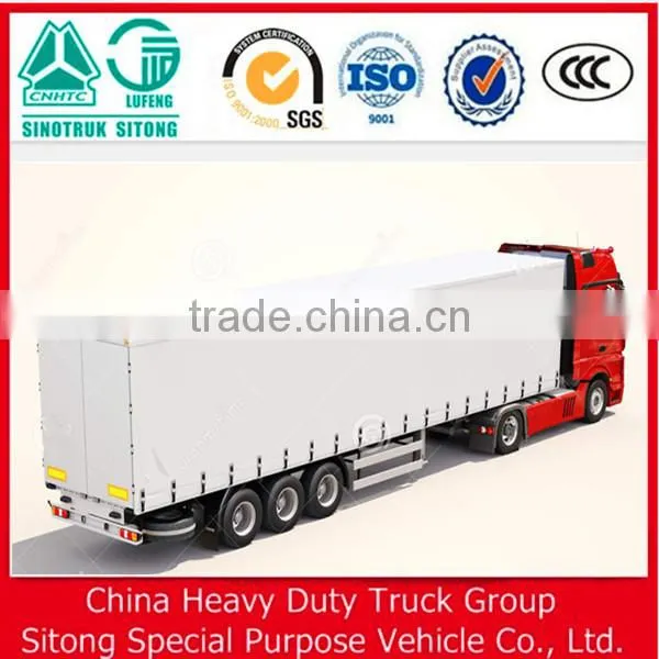3 Axle 45T Curtain Sider Semi Trailer/curtain Trailer/curtain Box Semitrailer With Air Suspension photo-2