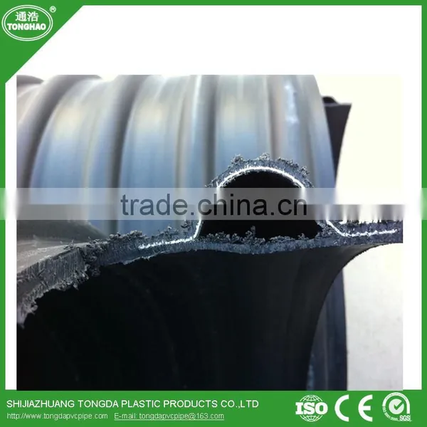 HDPE Corrugated Pipe With Steel Belt for Drainage photo-2