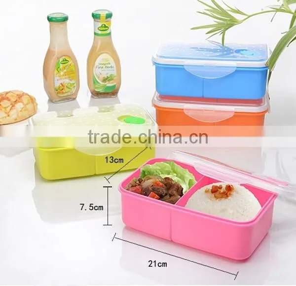 Wholesale Stock Rectangle Double-deck Seal Lunch Box photo-3