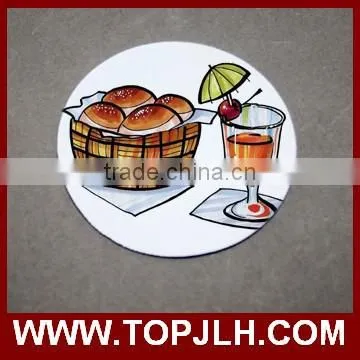 Promotional Gift Sublimation White Blank Round Ceramic Coasters