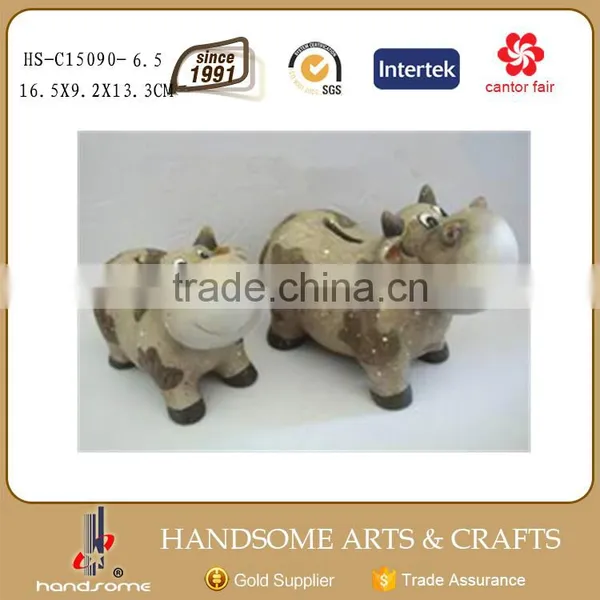 Kids Gift Ceramic Cow Money Bank Coin Saving Boxes photo-2
