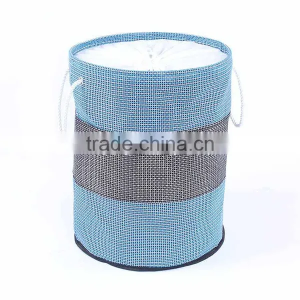 Folding Laundry Hamper With Closing, Bathroom Basket photo-3
