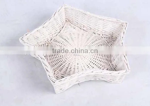 2PC Rattan Woven Pentagram Basket/Prickle Storage Basket photo-2