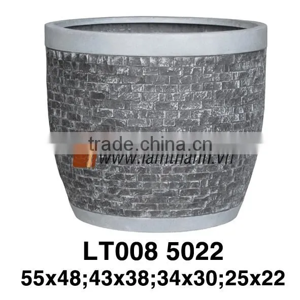 The Old Vietnamese Pottery Company Round Dark Poly